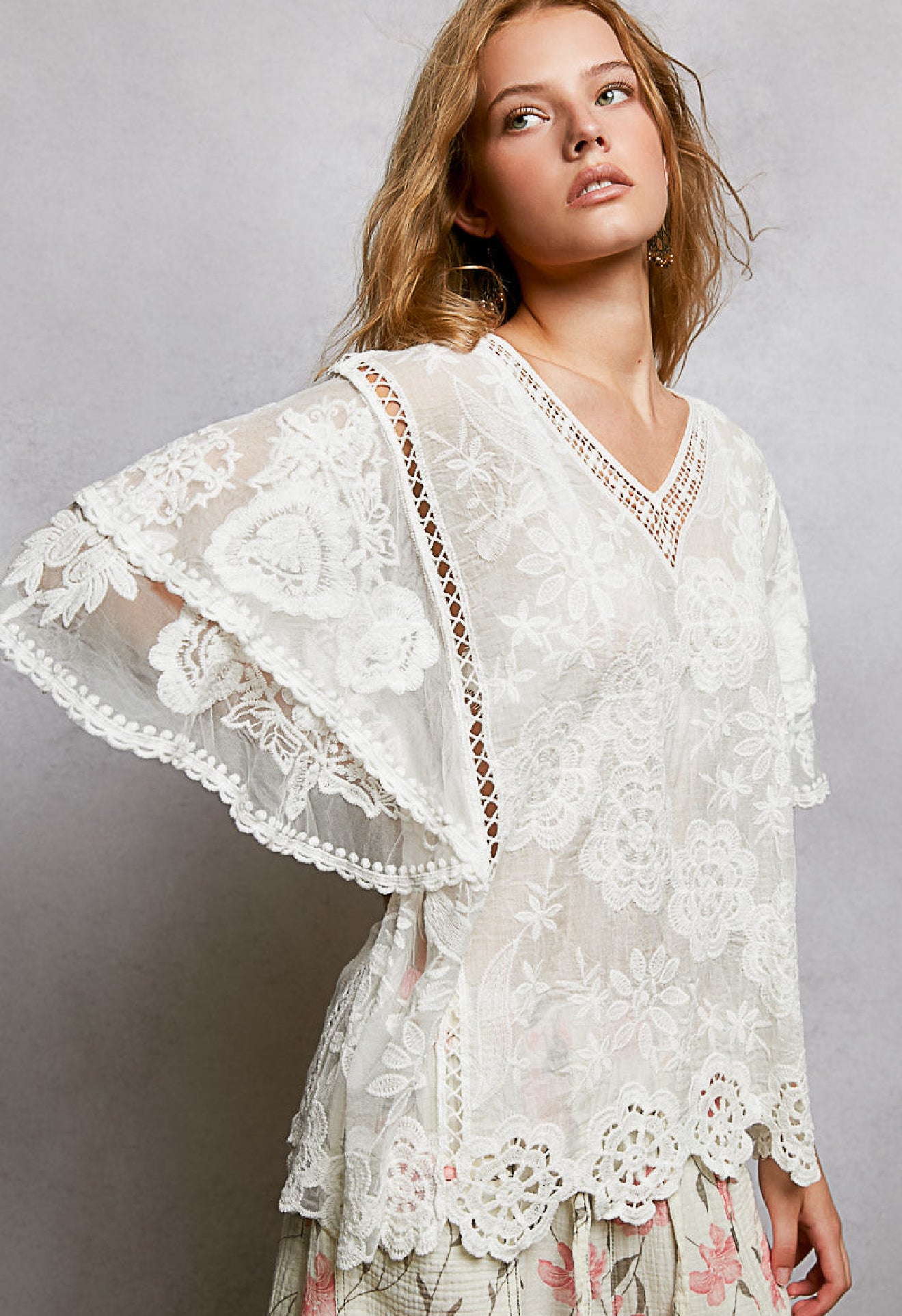La Boho lace top