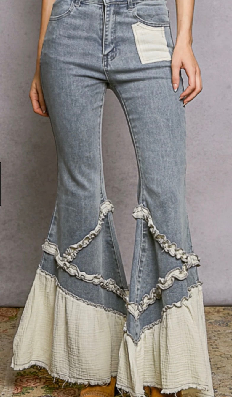 Vintage Ruffle Jeans