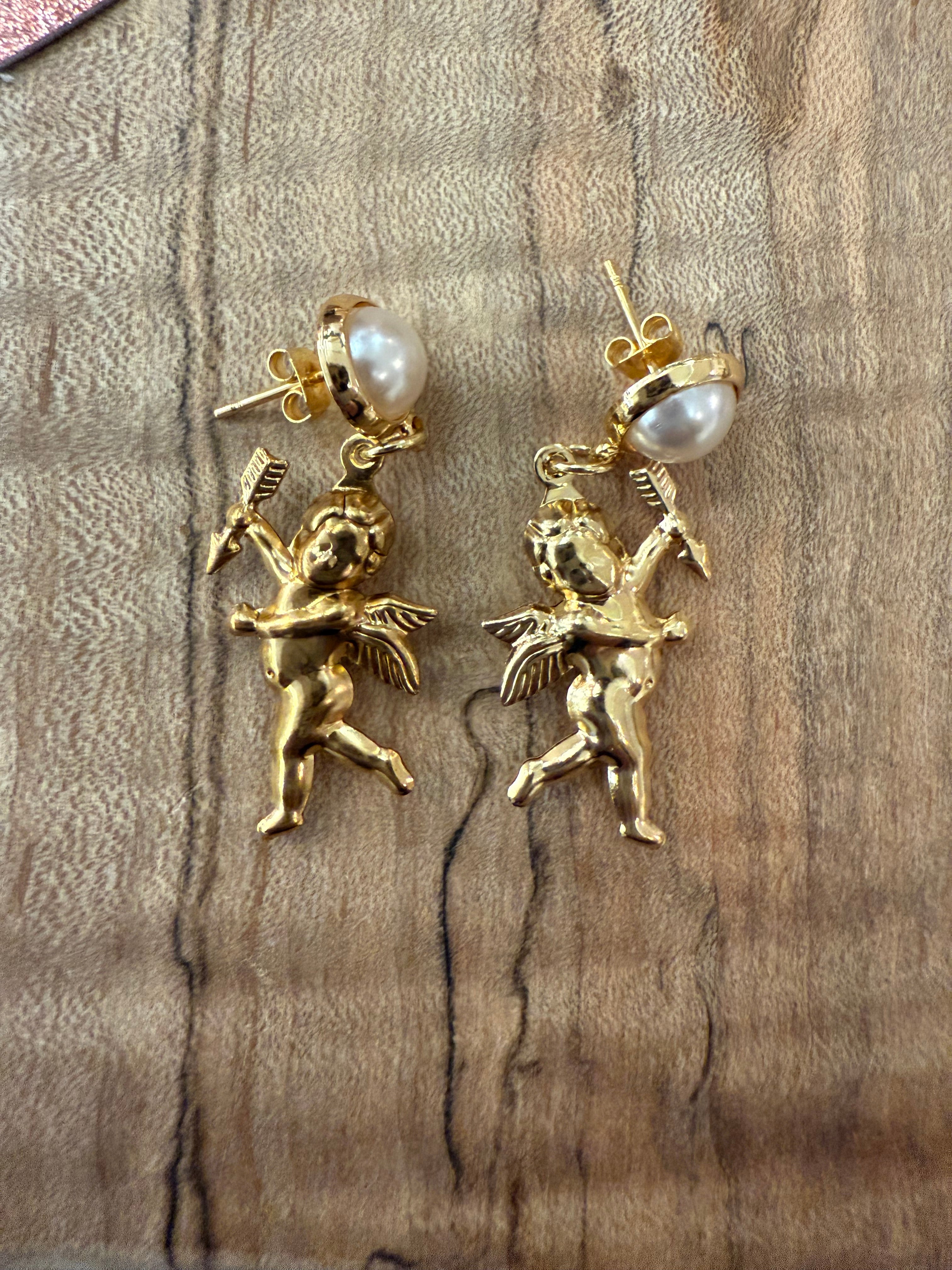 St. Valentine Cherub earrings