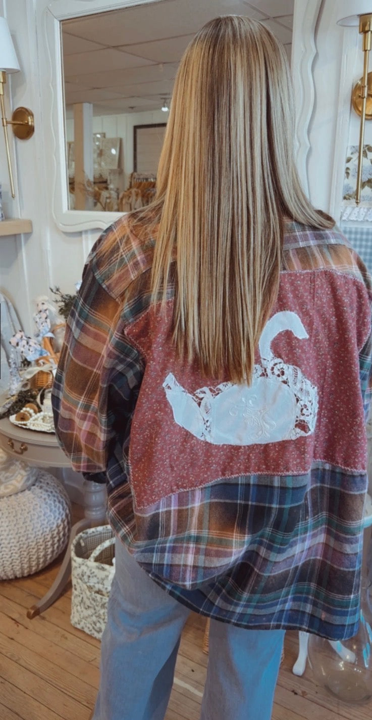 Swan Flannel Shirt