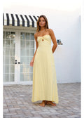 Yellow Twist Front Dress