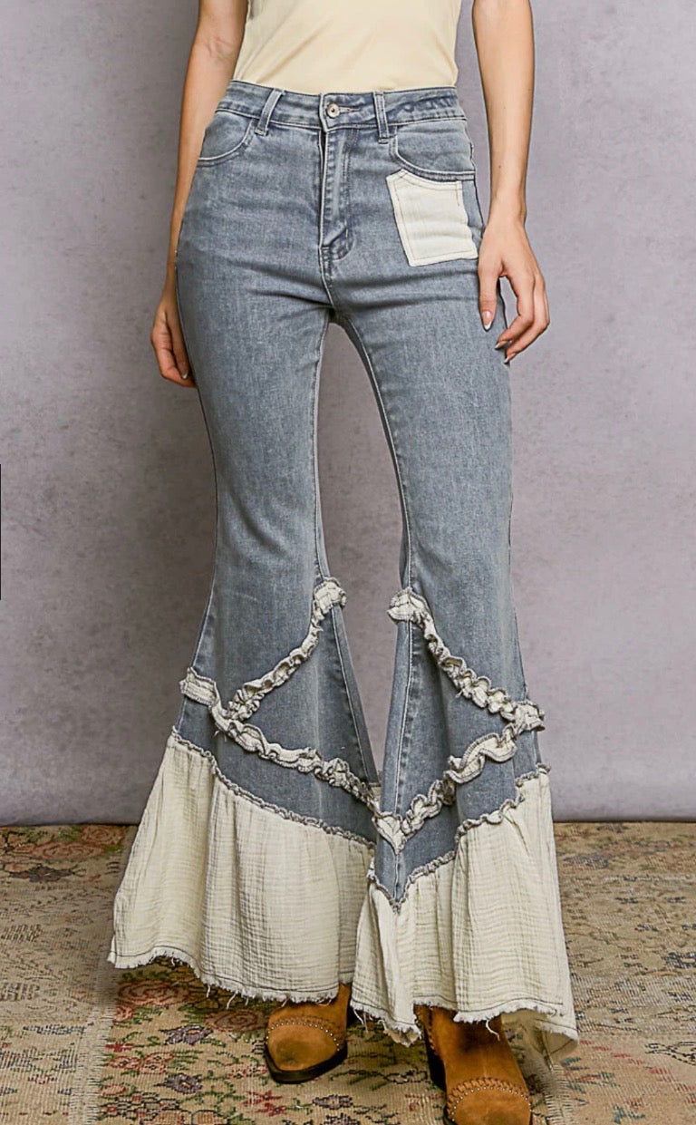 Vintage Ruffle Jeans