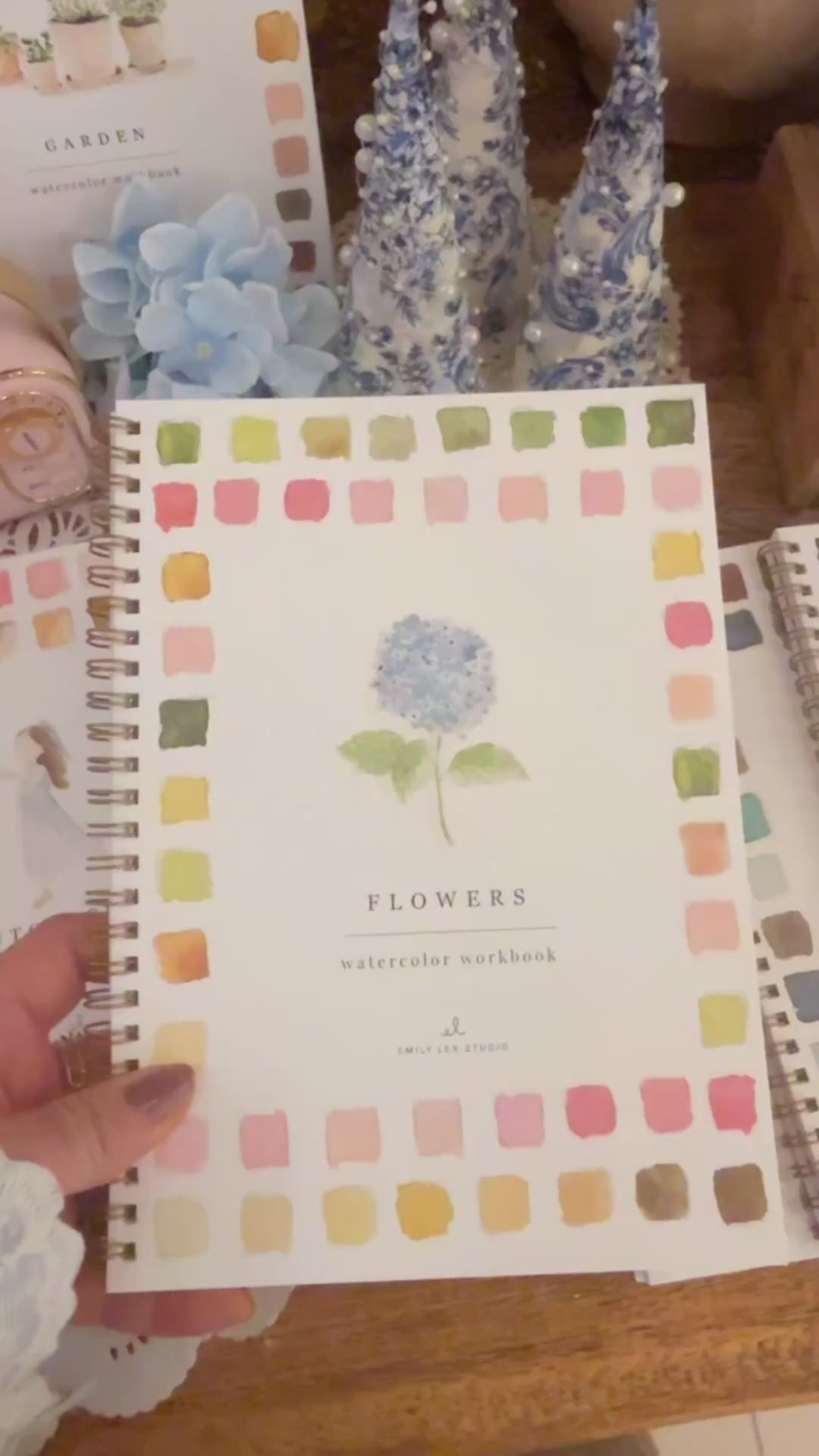 Hydrangea Watercolor Book by Emily Lee Studio